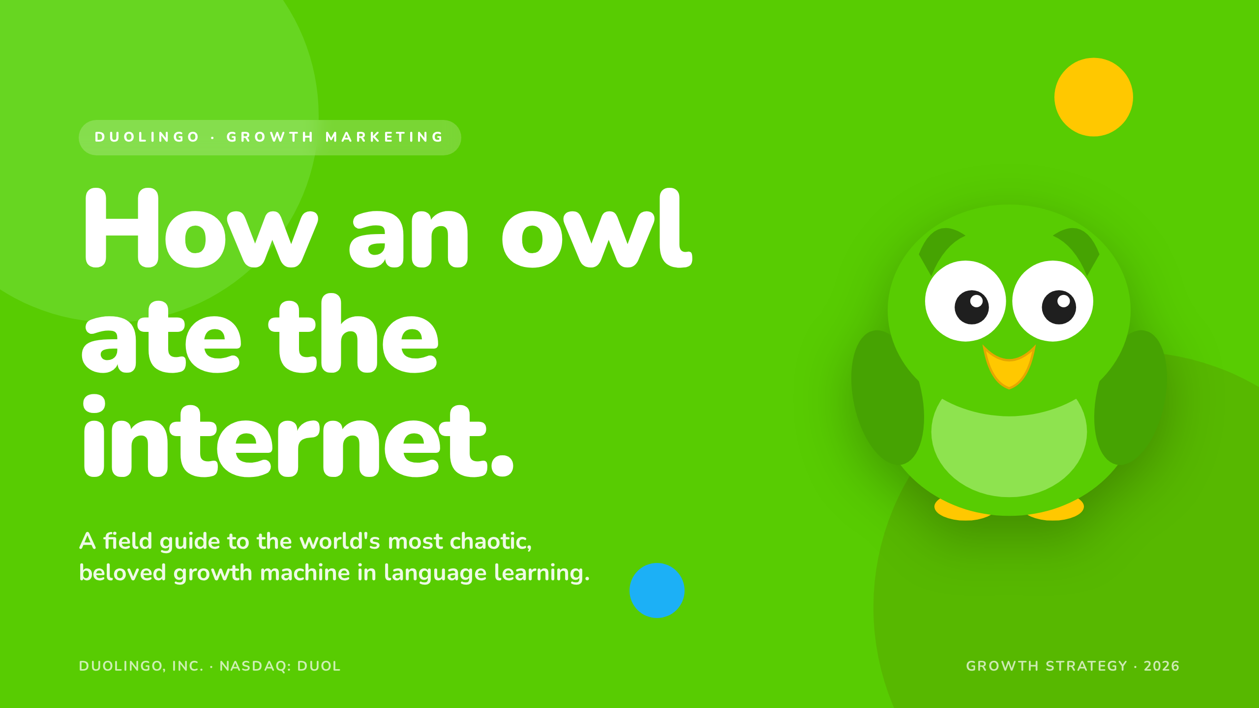 Duolingo growth marketing strategy first slide